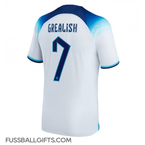 England Jack Grealish #7 Fußballbekleidung Heimtrikot WM 2022 Kurzarm